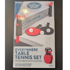 EastPoint Everywhere Table Tennis Set Retractable Net Paddles Balls New
